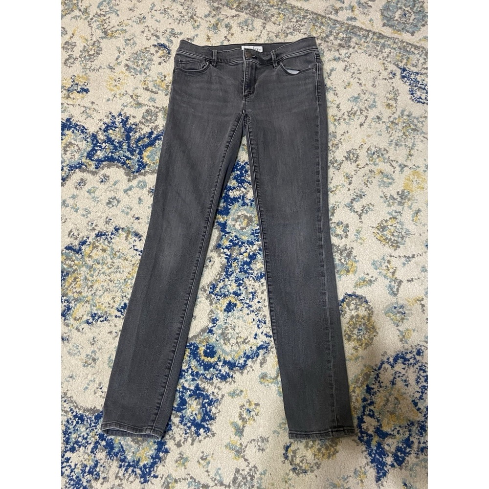 Loft Womens Jeans Gray Size 26 2‎ Modern Skinny Ankle Cotton Blend